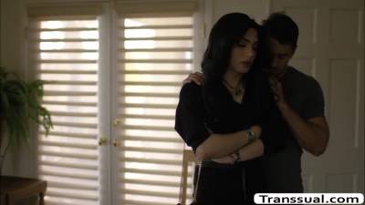 Beautiful TS lets ex boyfriend fuck her ass - fetishpapa.com