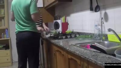 She Has Arrived From Shopping And They Fuck In The Kitchen 25 Min - hclips.com