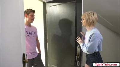 Horny Dude barebacks TGirl Ella butthole - fetishpapa.com