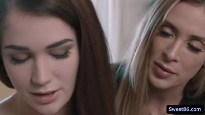 Aiden Ashley - Sexy coeds Aiden Ashley and Goth Charlotte engage in hot lesbian sex - fetishpapa.com