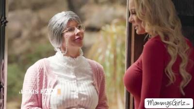 stepmom Alexis tenderly licks stepdaughter - fetishpapa.com