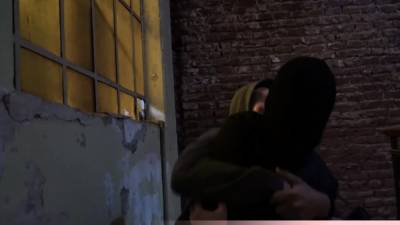 Masked dudes using a scared teen in an abandoned house - nvdvid.com