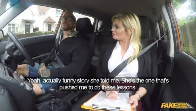 Katy Jayne - Dean Van Damme - Failed test leads to back seat sex - veryfreeporn.com