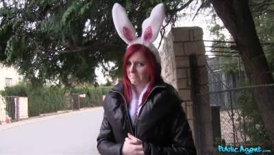 Bunny - Hot Easter bunny girl fucked outside - porntry.com