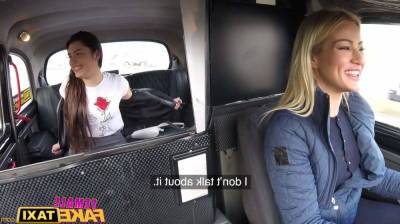 Female Fake Taxi Backseat lesbian orgasm lessons - sunporno.com