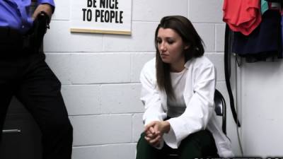 Maya Woulfe - Maya - Security officer makes Maya Woulfe do what he ask of her - nvdvid.com