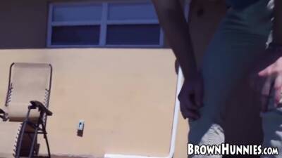 Katt Garcia - Natural Tits Babe Anally Drilled Hardcore By Pool - hclips.com