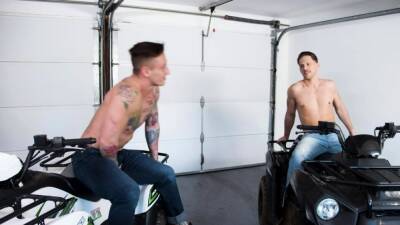 Inked stud sucks stepbro before breeded - nvdvid.com