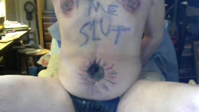 tonyslave punishing his nipples naked & using dildo - upornia.com - Turkey