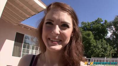 Chloe - Freckled red haired Chloe Taylor makes him sperm with her massive natural tits - sexu.com