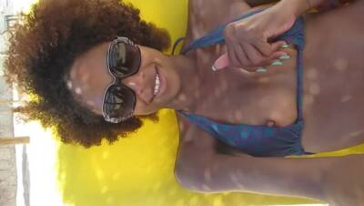 Luna Corazon - Beach Public Masturbation - porntry.com - Brazil