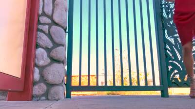 Red Dress Outdoor Cum Showers Milka Porkov - upornia.com