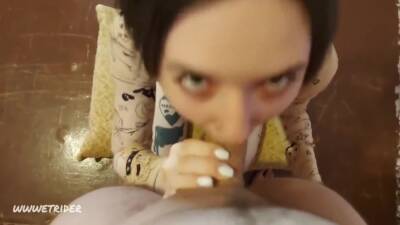 Deep Slobbering Blowjob And Hard Fucking With Slaps And Hair - hclips.com