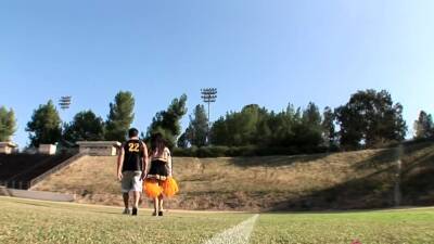 Cheerleader with older coach - icpvid.com