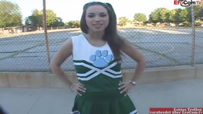 Courtney James - 18yo Brunette College Candy Teen With Small Tits In A Car - upornia.com - Usa