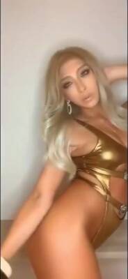 Nonsummerjack Gold Swimsuit - hclips.com
