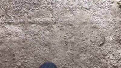 She Jerked Off Her Boyfriend On The Balcony And He Finished On Her Ass - hclips.com