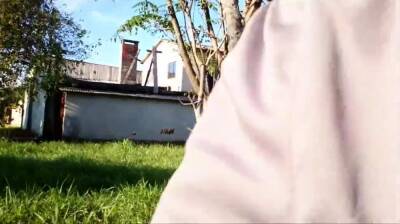 Grey Shorts Freeballing (Commando) flaccid cock swinging - drtuber.com