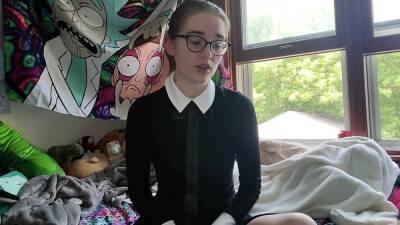 Roleplay: Religious School Girl Smokes And Shows You Her Strange Dildo - Izzy Hellbourne - upornia.com