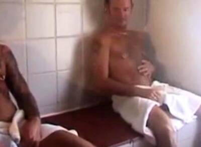 Group wank in the sauna - nvdvid.com