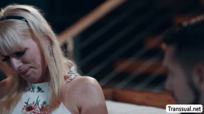 Stepson fucks the ass of TS stepmother - fetishpapa.com