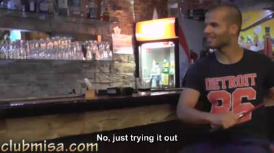 Sexy waitress fucks hard with horny customer - hclips.com