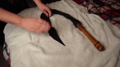 Femdom Hard Whipping Dragon Tail Whip Review & Demo Hubby Gets Whipped Hard - hclips.com