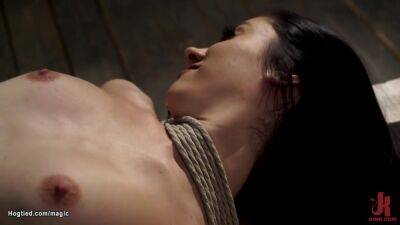 Bound Brunette Whipped On - upornia.com