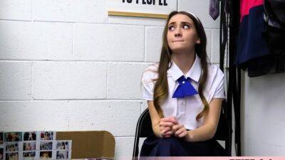 Extra cute schoolgirl shoplifter fucked - drtuber.com