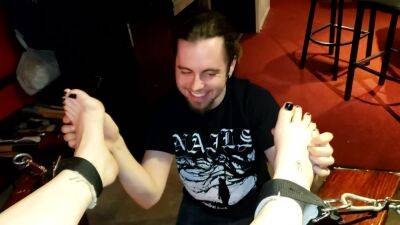 Goth Gets Strapped In And Tickled - upornia.com