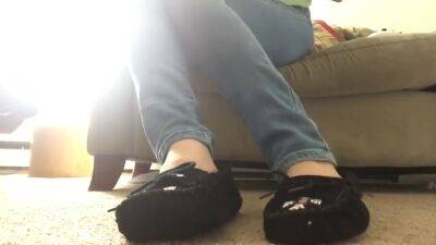 Black Softsole Moccasins Frieda Ann Foot Fetish - hclips.com