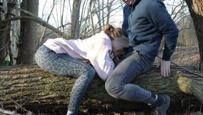 Sucked and let myself be fucked from behind on a walk in the park. - veryfreeporn.com