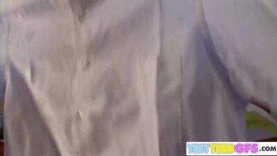 Brooke Skye - Tie Striptease Showing Petite Body - hclips.com