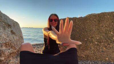 Dominatrix Nika Fucks Her Slave With A Dildo In The Ass On The Beach - upornia.com