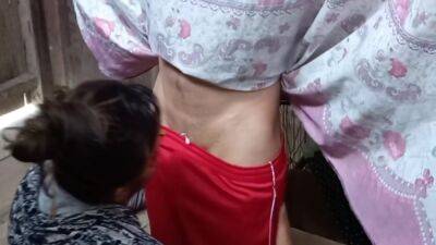 Sarita Gets Horny In The Porn Studio And Gives The Boss An Oral - upornia.com