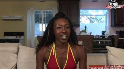 Skinny black Teen with small black tits gets the BBC - sunporno.com - Usa