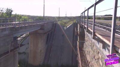 We Wanted To Fuck On The Railroad But We Were Almost Caught! 15 Min - hclips.com