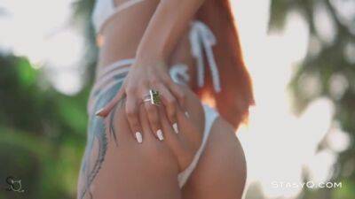 Little Dragon In On The Beach Stripping By - upornia.com