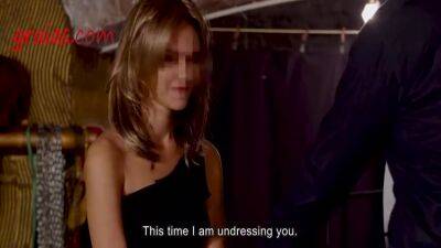 Cute Brunette Teen Receives Strokes On Butt - upornia.com