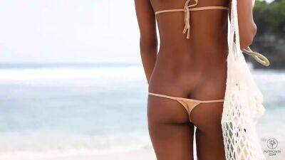 covered in cum - Putri Cinta In Covered In Cum, On A Beach, Ready For Big Black - upornia.com