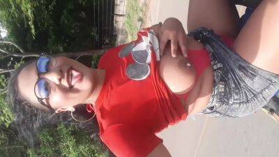 Exhibitionist Motorcycle Ride Showing My Tits And My Pussy On The Public Road (flash Exhibition) - hclips.com