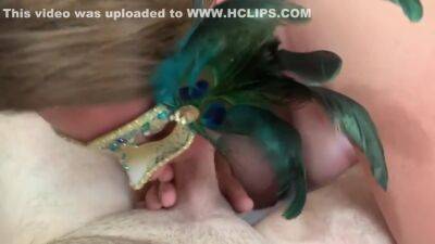 Mskinky Puts On Her Mask To Suck On A Huge Cock - hclips.com