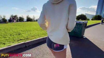 Blonde Bulgarian Slut In Cute Shorts Sucking My White Shaft! - sunporno.com - Bulgaria