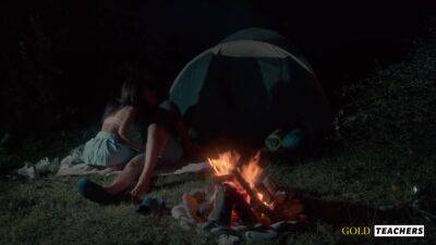 American Schoolgirl Has Romantic Sex By The Night Fire - hclips.com - Usa