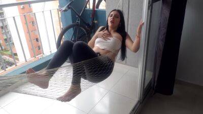 Im On The Balcony Of My In-laws House And My Boyfriend Activates My Anal Vibrator From His Room - hclips.com