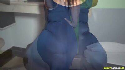 Pretty Purple Thong Panty Bigass Slutwife - upornia.com