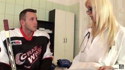 Hockey Star Gets Bodychecked - 3way - upornia.com