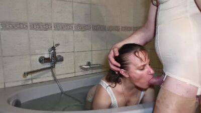 Evening Bath Bukkake - Nylonlingerie Studio - hclips.com