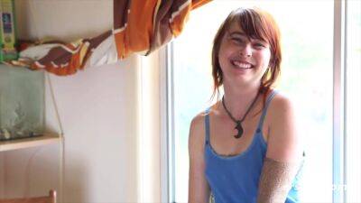 Hairy Babe Exercises Before She Masturbates For The Camera - hclips.com