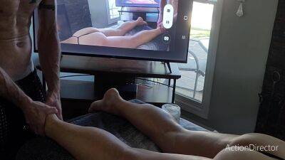 Erotic Oil Massage By The Fire While We Watch Ourselves - hclips.com